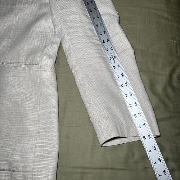 Joseph Abboud Mens Size XL Blazer Sport Coat Linen Blend Elbow Patches **READ** - Picture 9 of 11